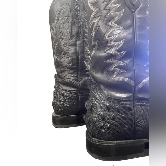Stetson Men’s Black Alligator Cowboy Boots - Picture 11 of 15